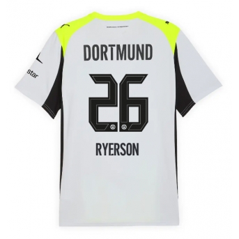 Billige Fotballdrakt Borussia Dortmund Julian Ryerson #26 Replika Bortedrakt 2025-26 Kortermet
